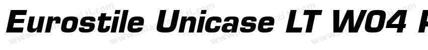 Eurostile Unicase LT W04 Rg字体转换